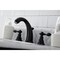 Kingston Brass KB980ACL Widespread Bathroom Faucet with Retail Pop-Up, Matte Black KB980ACL - alternate 2